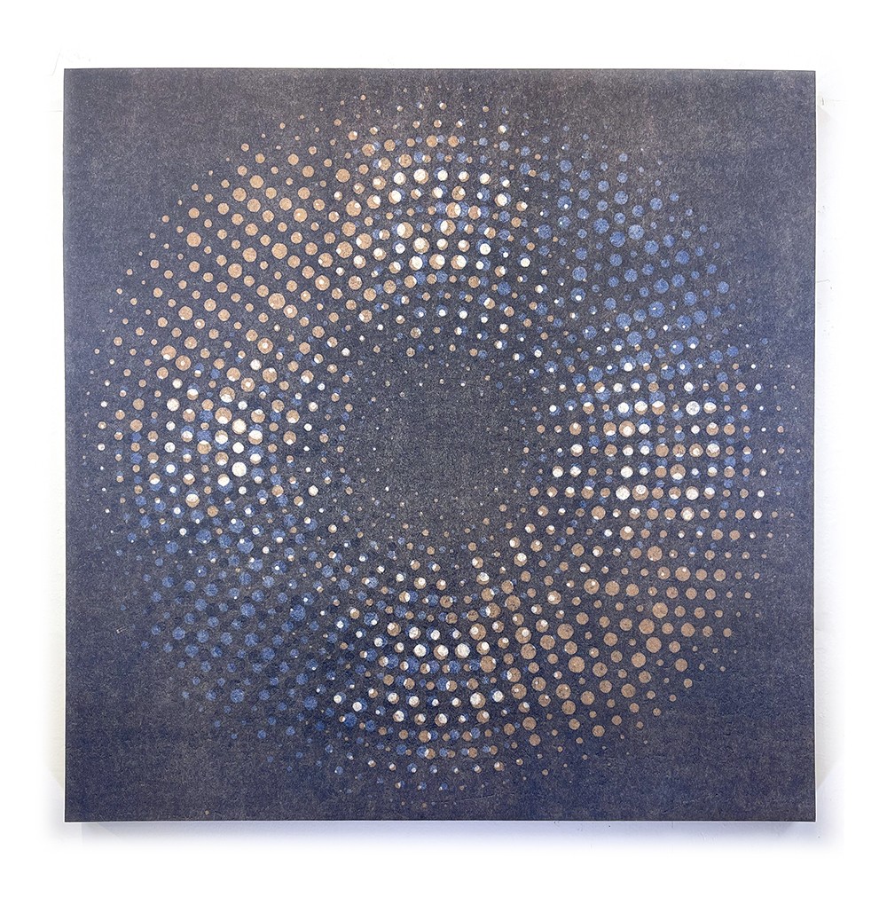 Carrie Ann Plank, <em>Incursive Series #3</em>, ink and acrylic on panel, 31 x 31 in.