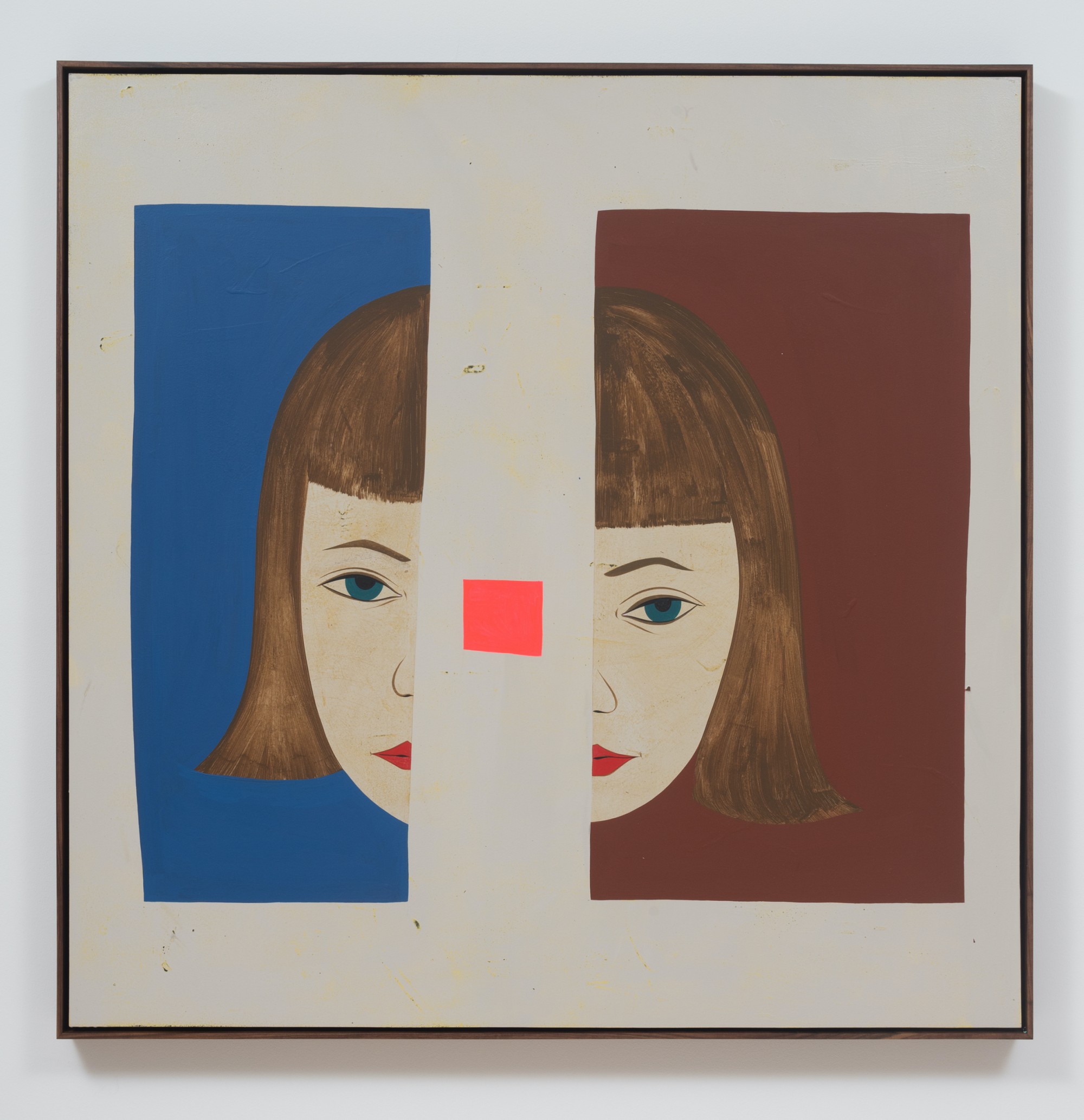 Clare Rojas, When the Self is Split, 2022. Acrylic on panel. Courtesy of the artist and Jessica Silverman, San Francisco