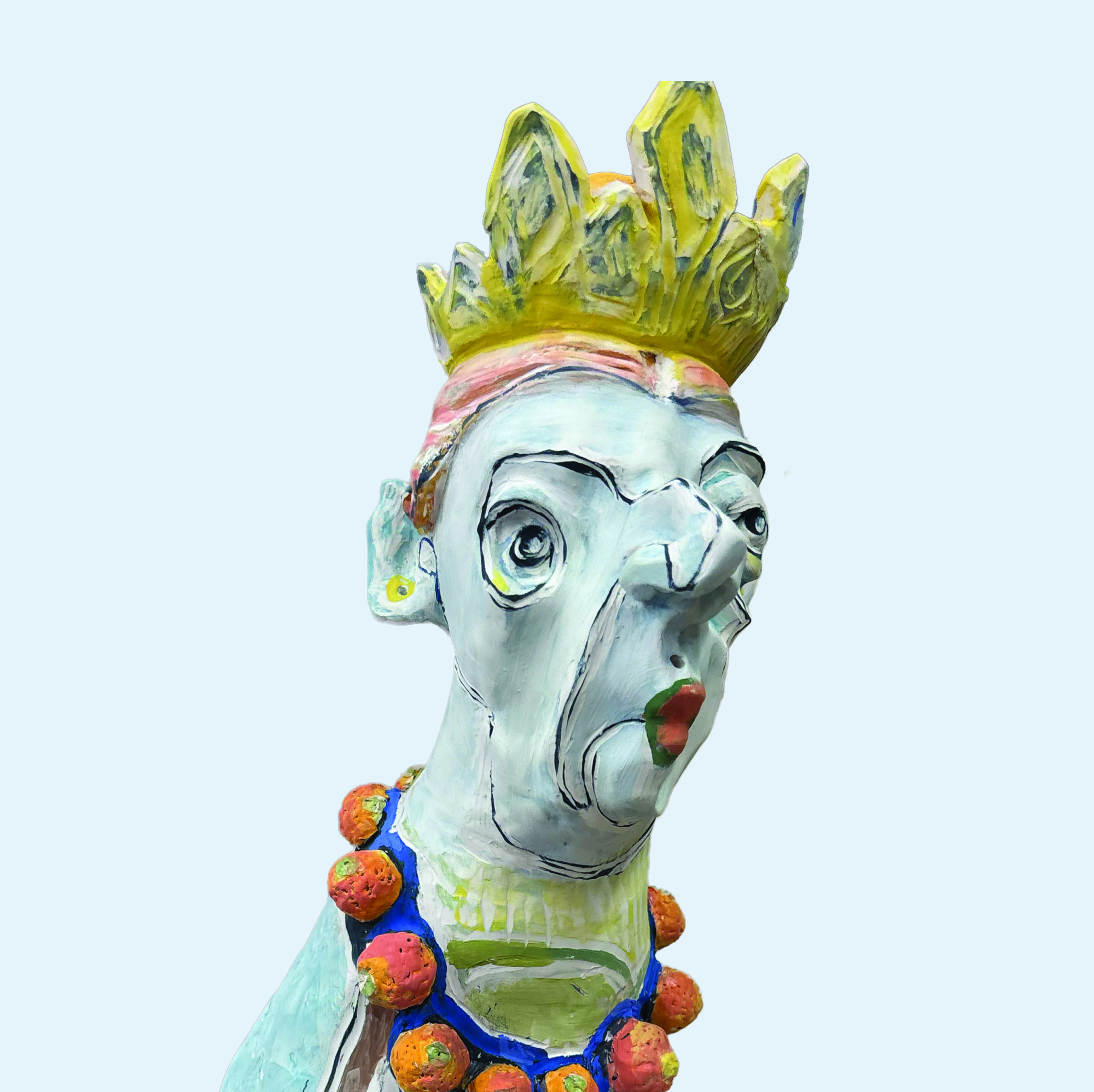 Cynthia McIntosh, Crowned, 2026, Porcelain slip on clay body