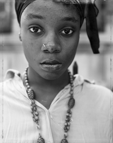 Dawoud Bey, Girl with a Knife Nose Pin,1990