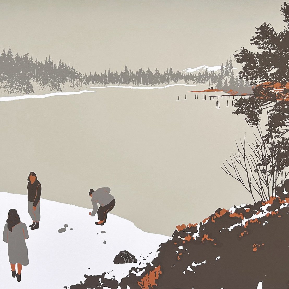 Seonna Hong, #104 - Winter Camp '24, 2024, silkscreen print, 50 x 70 cm