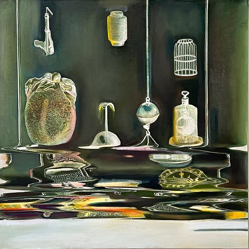 Kim Anno, Iter Malum (Wrong Path), 2022, oil on canvas