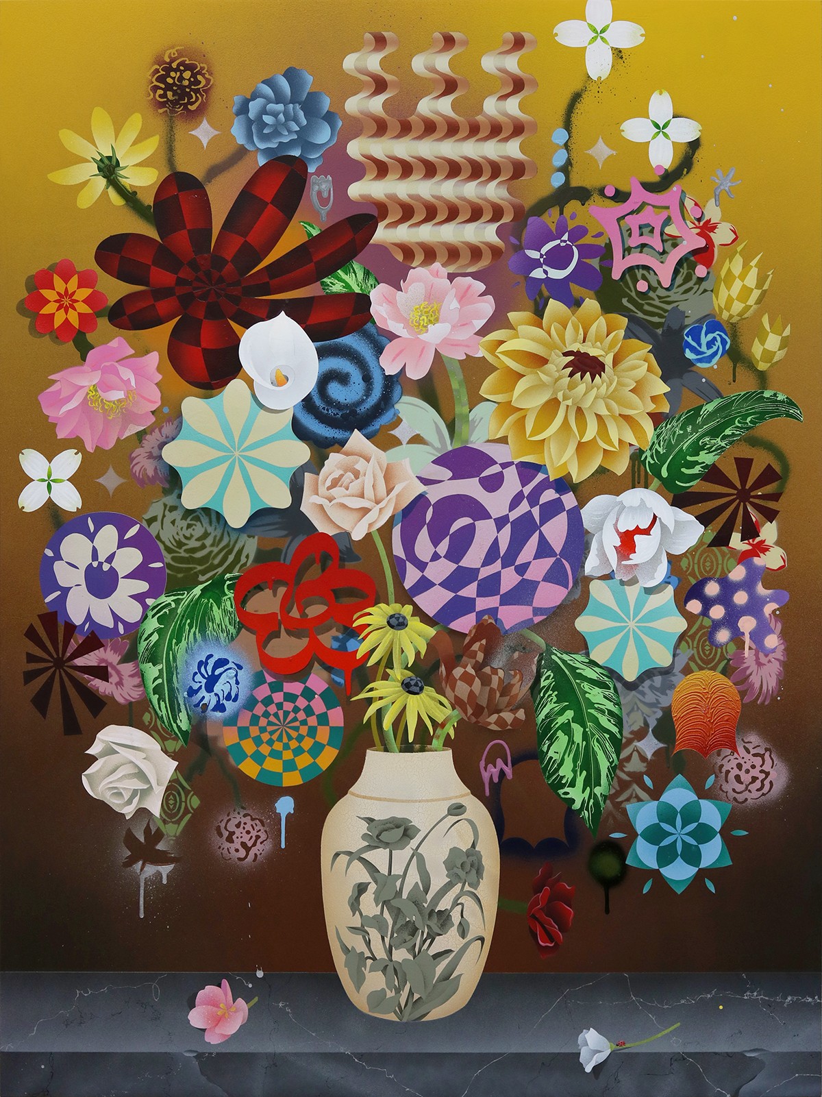 Casey Gray, Still Life With Flowers 44, 2023