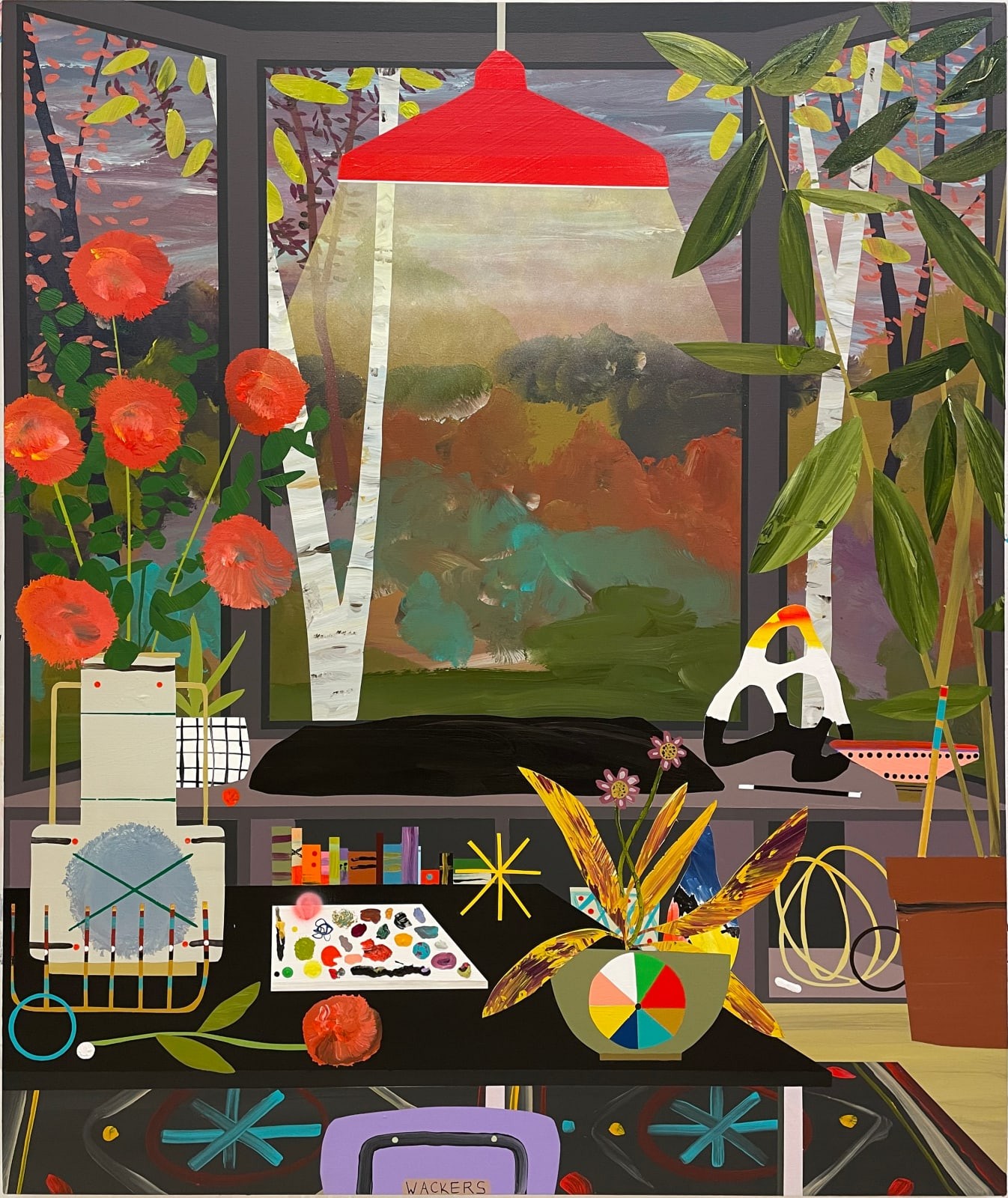 Paul Wackers, <em>The Weight of Light</em>, 2021. Acrylic on canvas. 60 x 50 in.