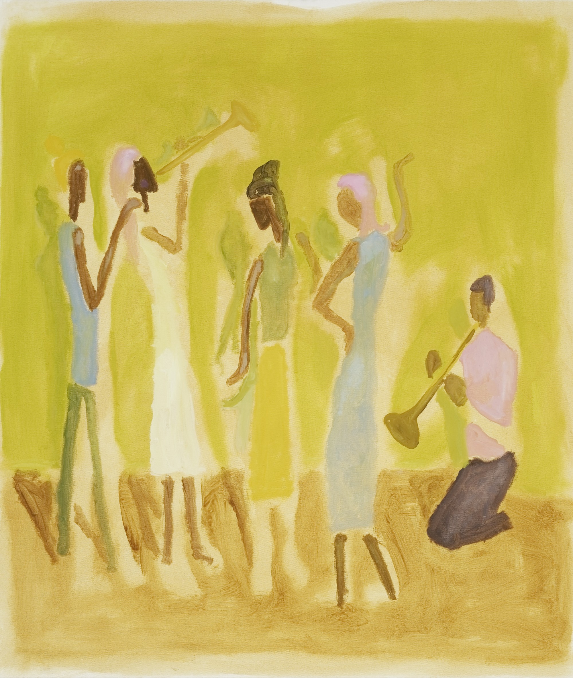 Enrico Riley, Keep on Breathing, 2022 oil on canvas 42 x 36 in