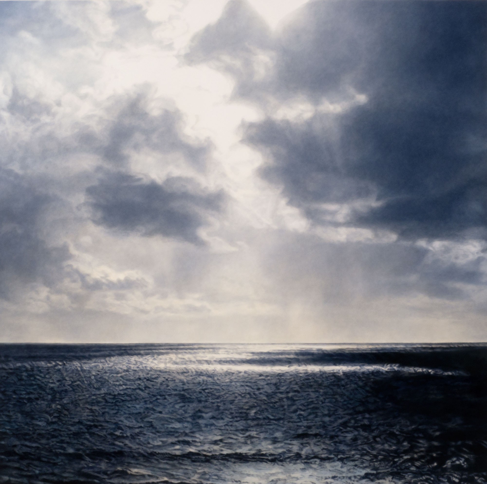 Diane Andrews Hall, <em>The Wind</em>, 2012. Oil on wood. 50 x 50 in.