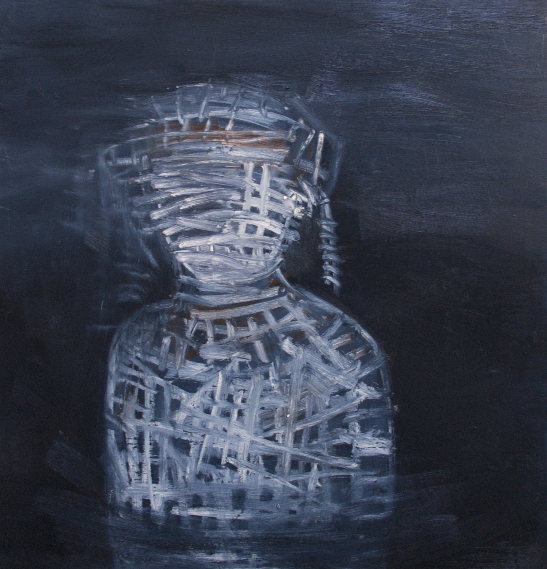 Heather Wilcoxon. <em>Her Power</em>, 2021. Oil on wood panel. 38 x 40 in.