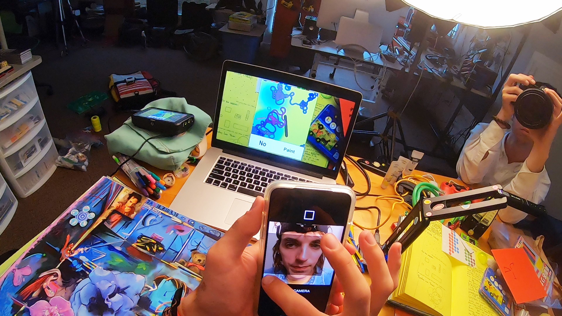 Jeffrey Alan Scudder (in collaboration with Matthew Doyle), Mr. Kid Pix (video still), 2019.