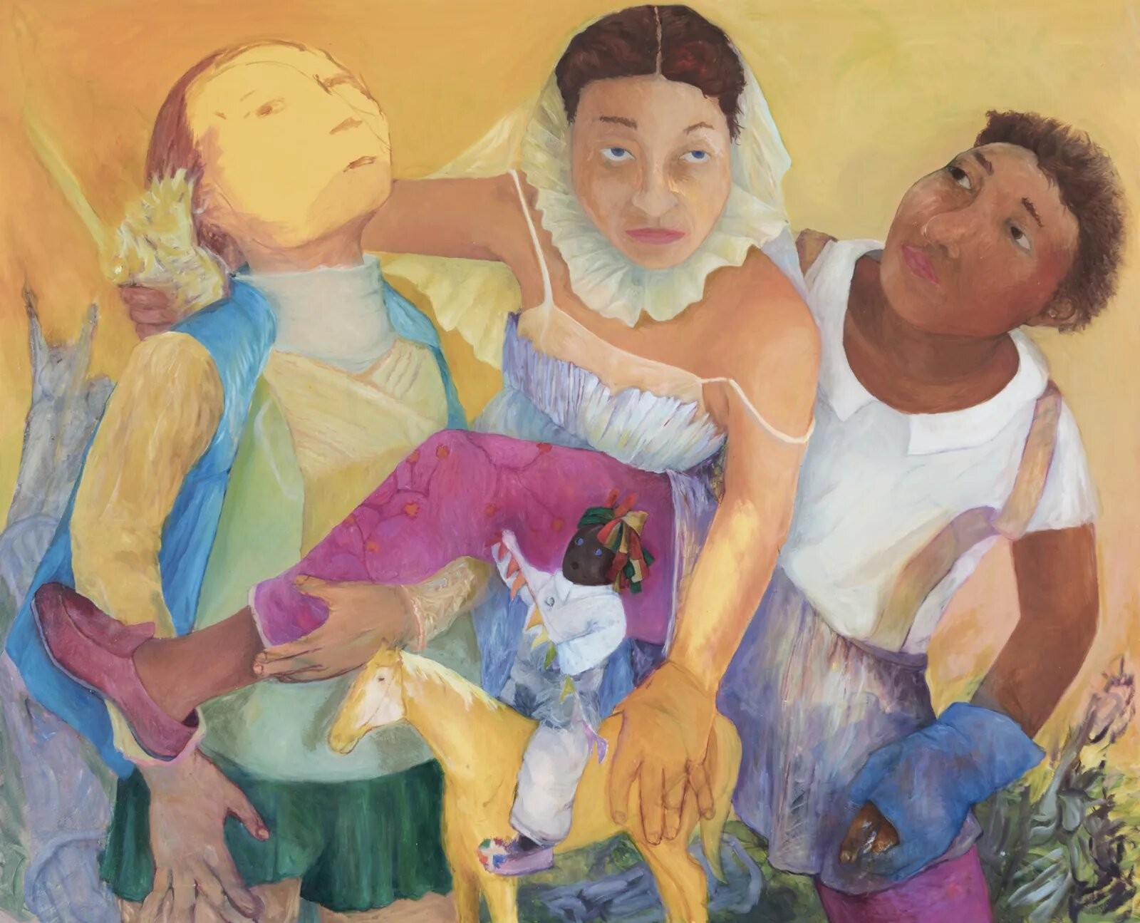 Philemona Williamson, <em>Entangled in Truth</em>, 2020. Oil on canvas. 48 x 60 in.