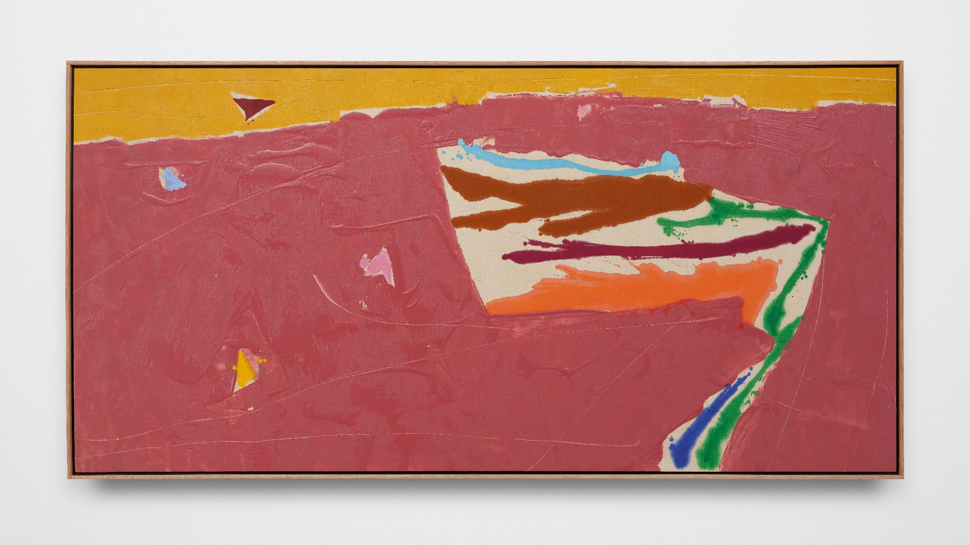 Kikuo Saito, <em>Ouray</em>, 1979, acrylic on canvas 50 1/2 x 92 1/4 x 2 in. Courtesy of the artist and Altman Siegel, San Francisco.