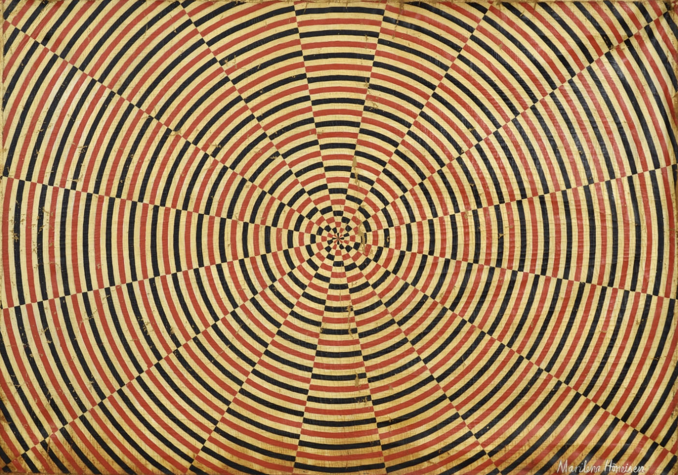 Dan Levenson, Marilena Höneisen, 2024, oil and graphite on linen, 33.1 x 46.75 inches 