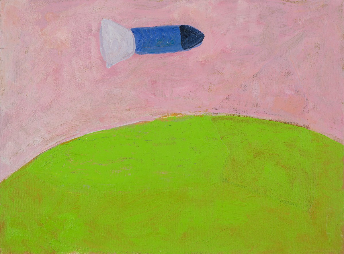 Mihail, <em>Blue Rocket on Rose Sky</em>, 1998.