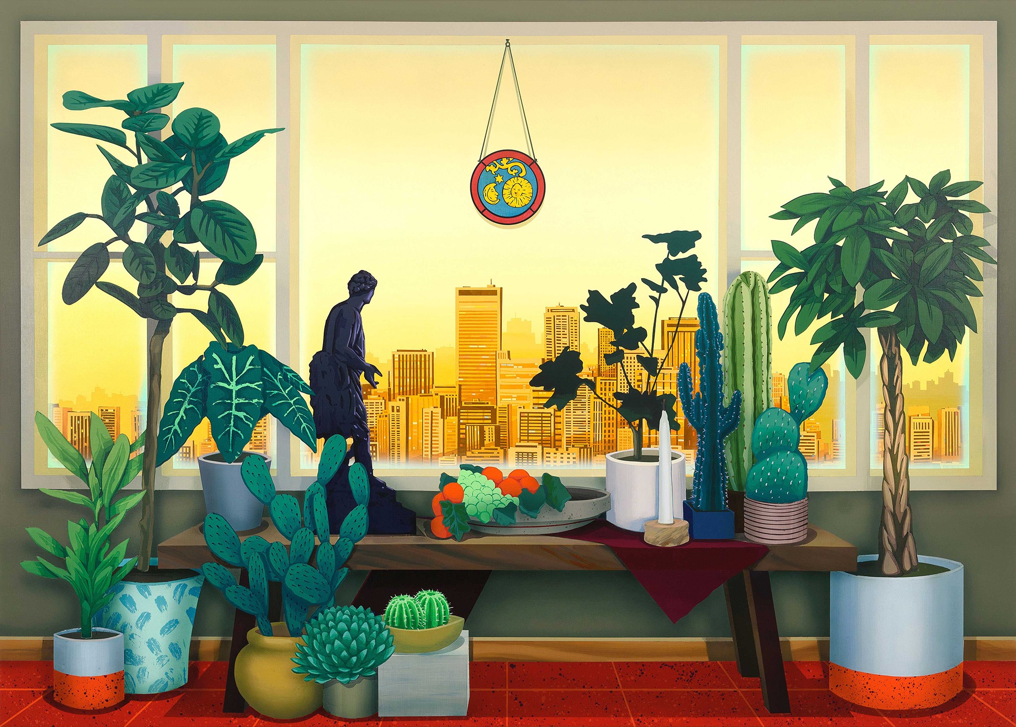 Robert Minervini, <em>9.9.2020 (Adrian's Room)</em>, 2022 Acrylic on canvas 50 x 70 in.