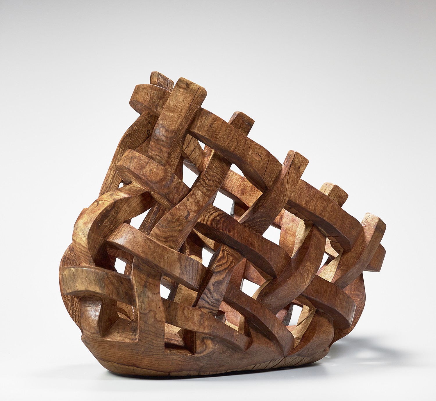 Sam Perry, <em>Basket</em>, 2021, wood, 29 x 38 x 23 in.