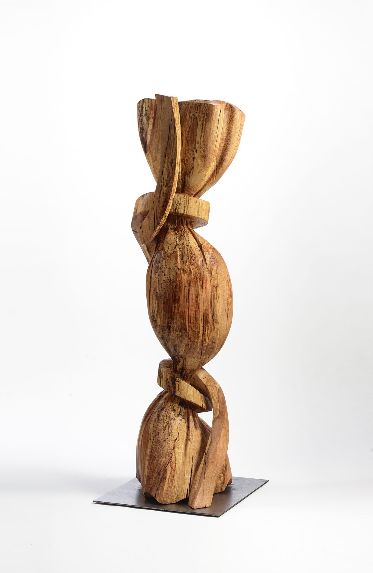 Sam Perry, Coin Toss, 2022, wood, 58 x 18 x 16 inches