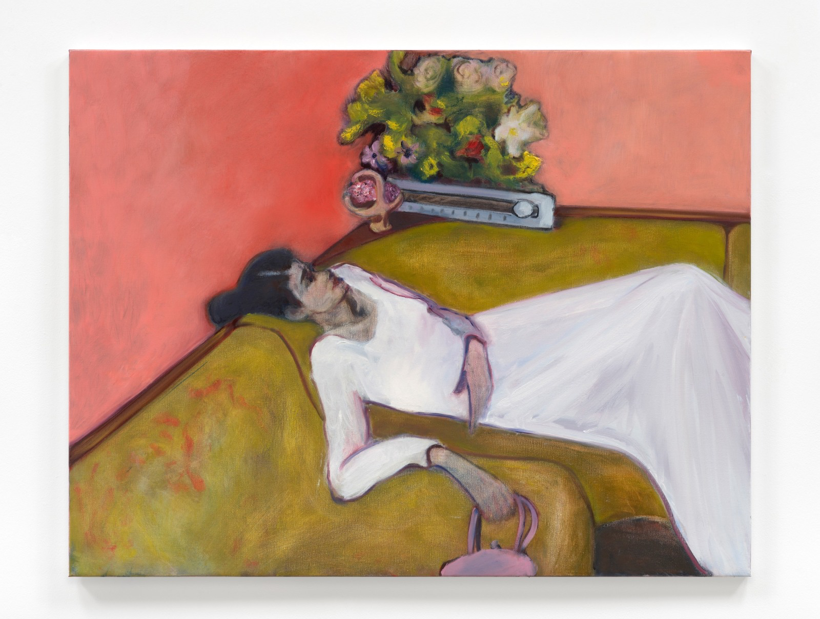 Rosalind Nashashibi, Salon d’Honneur, 2024, Oil on canvas, 33 1/2 x 43 1/4 in, 85 x 110 cm. Courtesy of the Artist and GRIMM, Amsterdam | New York | London. Photography by Peter Mallet