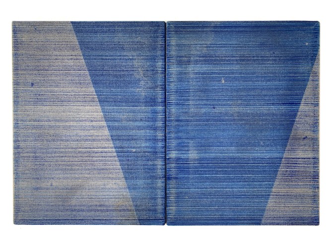 Blaise Rosenthal, Beyond, 2020 Pastel, charcoal, earth pigments and acrylic on canvas 12 x 18 inches