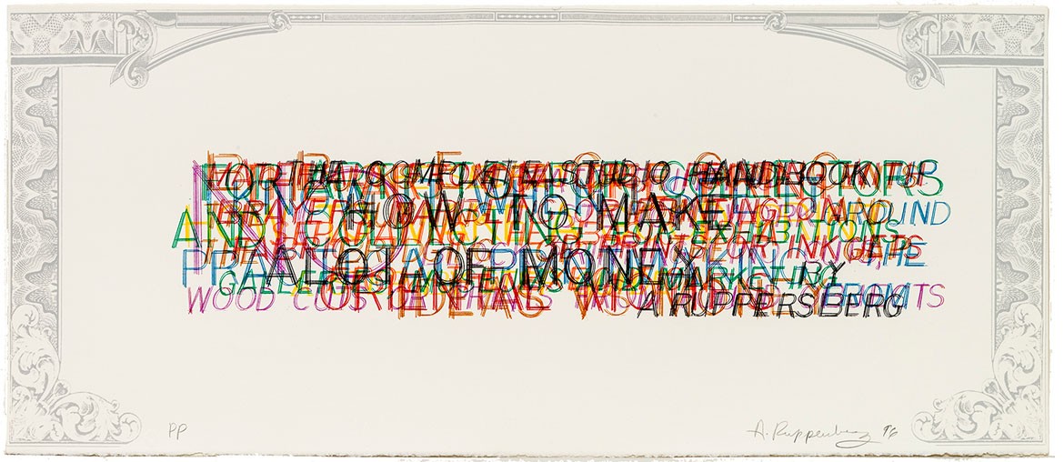 Allen Ruppersberg, How To Make A Good Print (State II) #1–8, 1996. Courtesy of the artist and Hamilton Press, Los Angeles