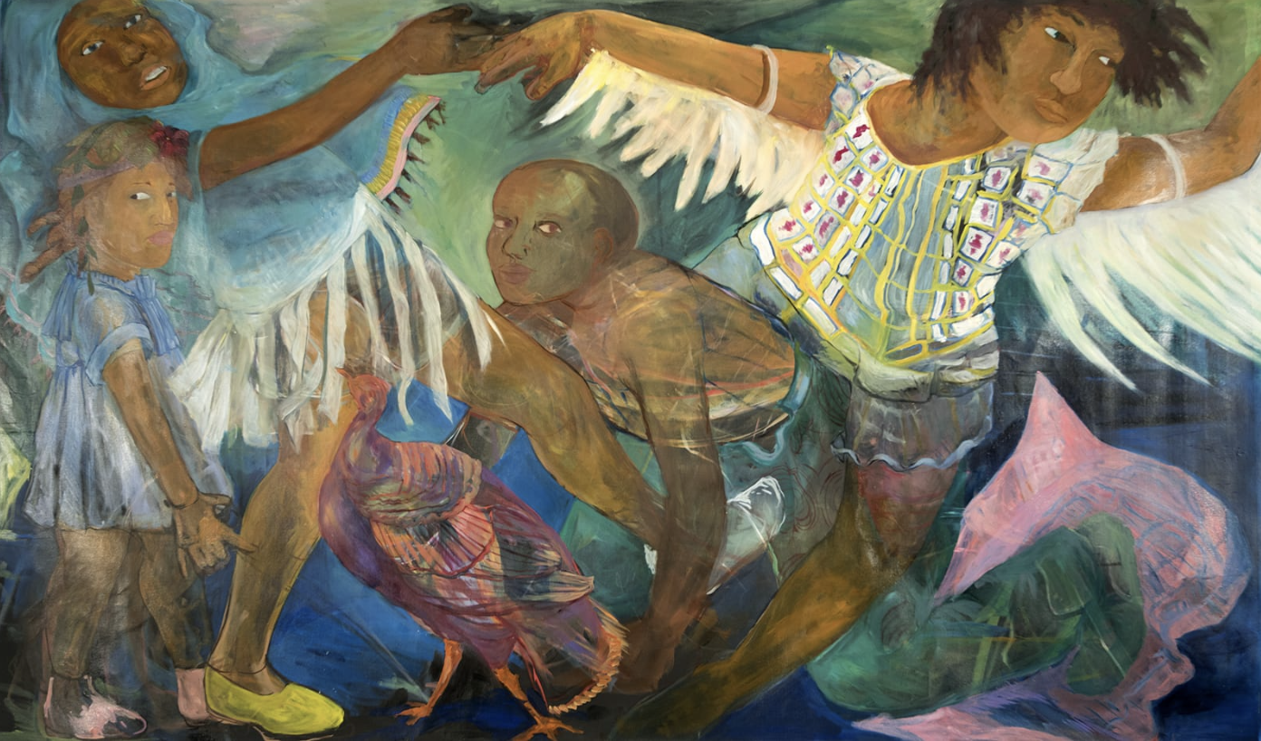 Philemona Williamson A Crooked Line, 2016 oil on canvas 55 x 80 in (139.7 x 203.2 cm)