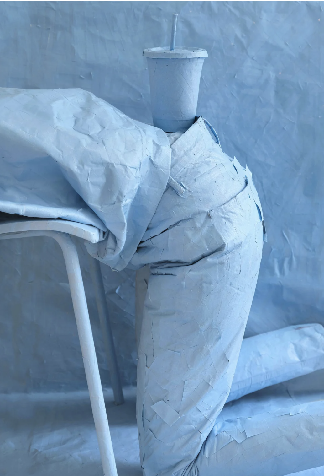 Baby Blue Archival inkjet print with diabond mount in polished aluminum frame and UV plexi 22 5/8 x 33 in 57.5 x 83.8 cm