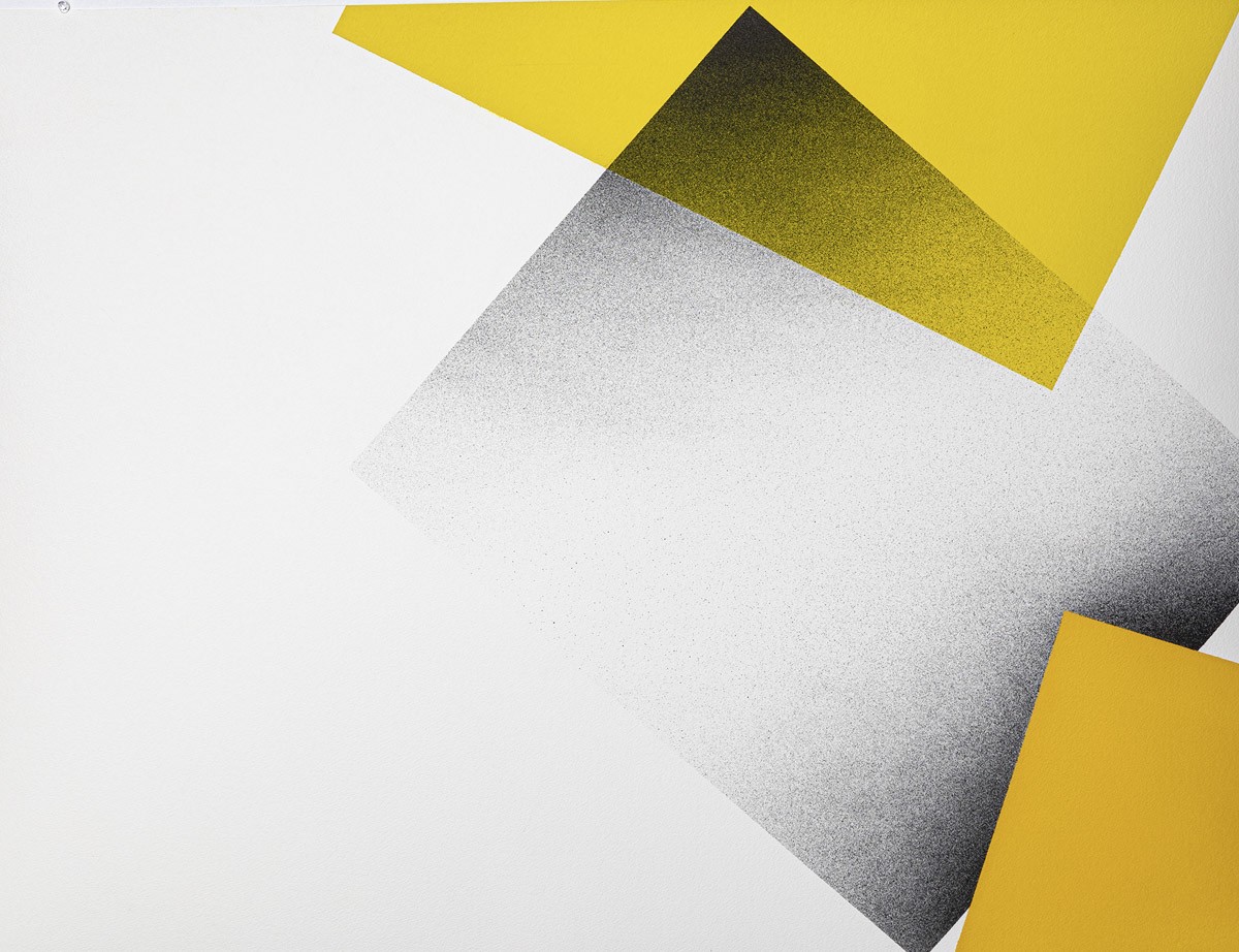 Stephen Singer, Reimagined Yellow, India ink and watercolor on paper, 2019.