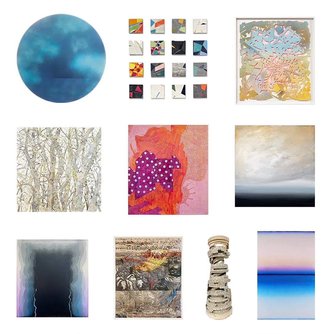 Artwork by Miya Ando, Jud Bergeron, Chris Natrop, Claire Burbridge, Carole Silverstein, Ray Turner, Gregg Renfrow, Matthew Picton, Brian Dettmer, & Casper Brindle