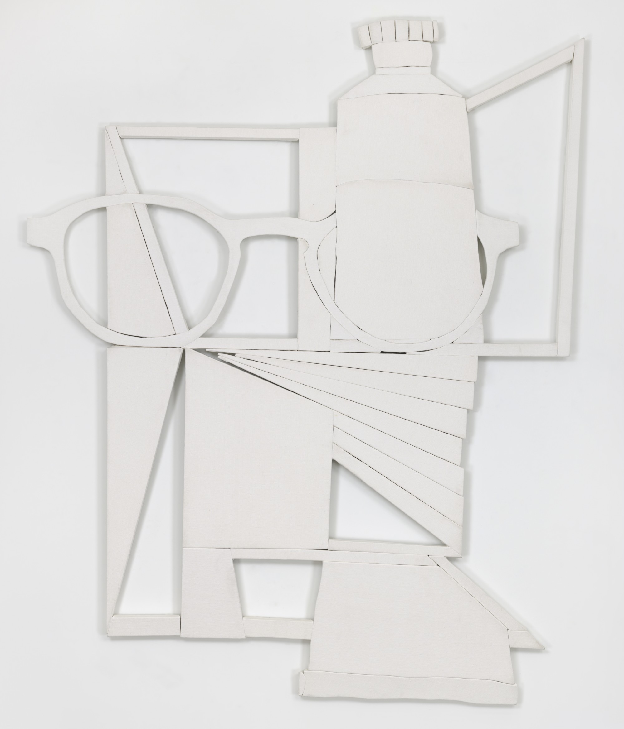 Wyatt Kahn, Eye Wash, 2018, linen on linen on panel