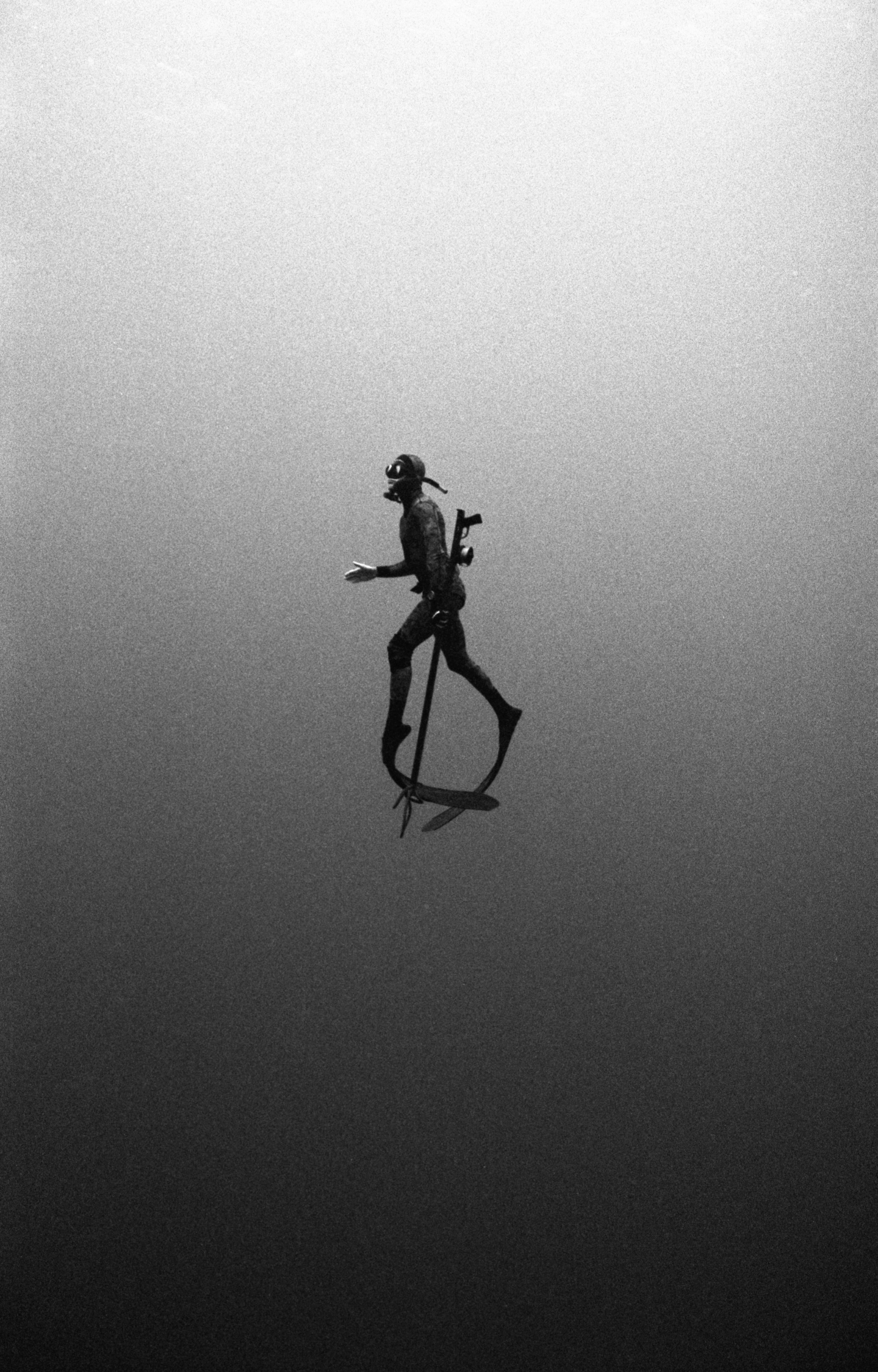 Kanoa Zimmerman, “Diver 10,” 2009, silver gelatin print, 50 x 34 inches