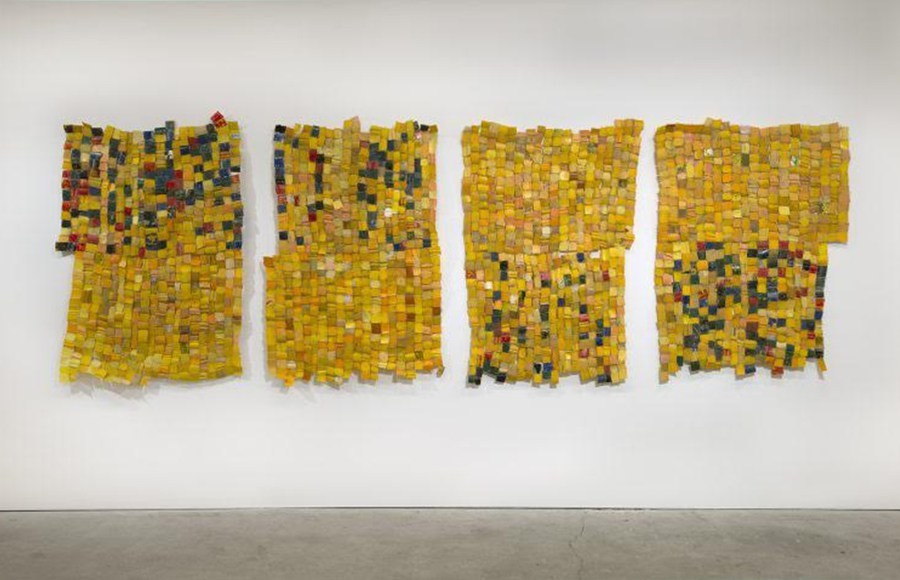 Work by Serge Attukwei Clottey. Courtesy of Ever Gold [Projects]