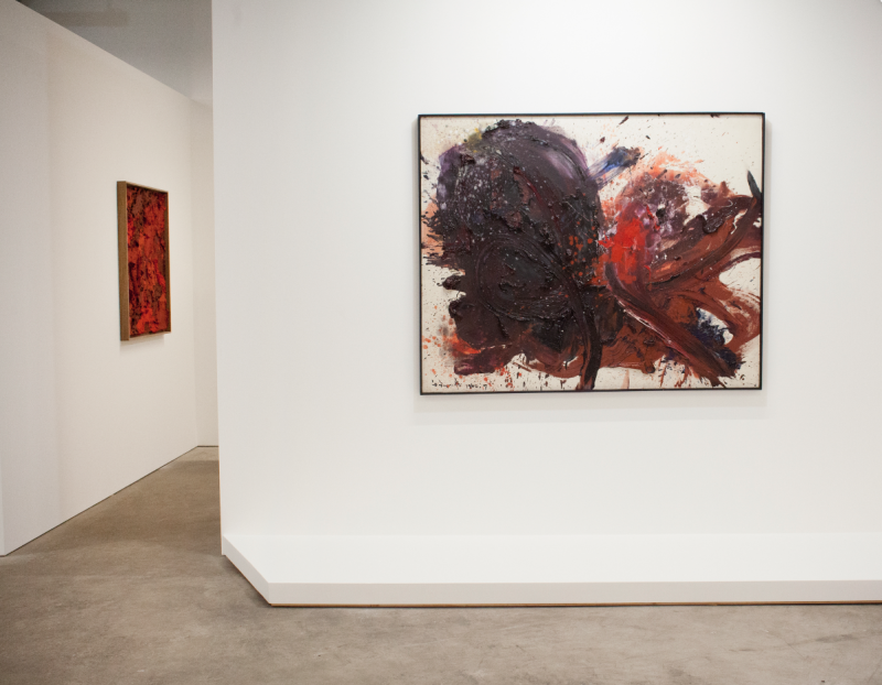 Kazuo Shiraga’s “Chisonsei Isshika” (1960), on view at Ever Gold [Projects]