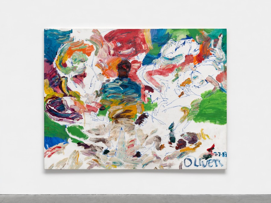 Oliver Lee Jackson, Untitled (7.7.83 ), 1983, oil on canvas, 83 1/2 x 107 in.