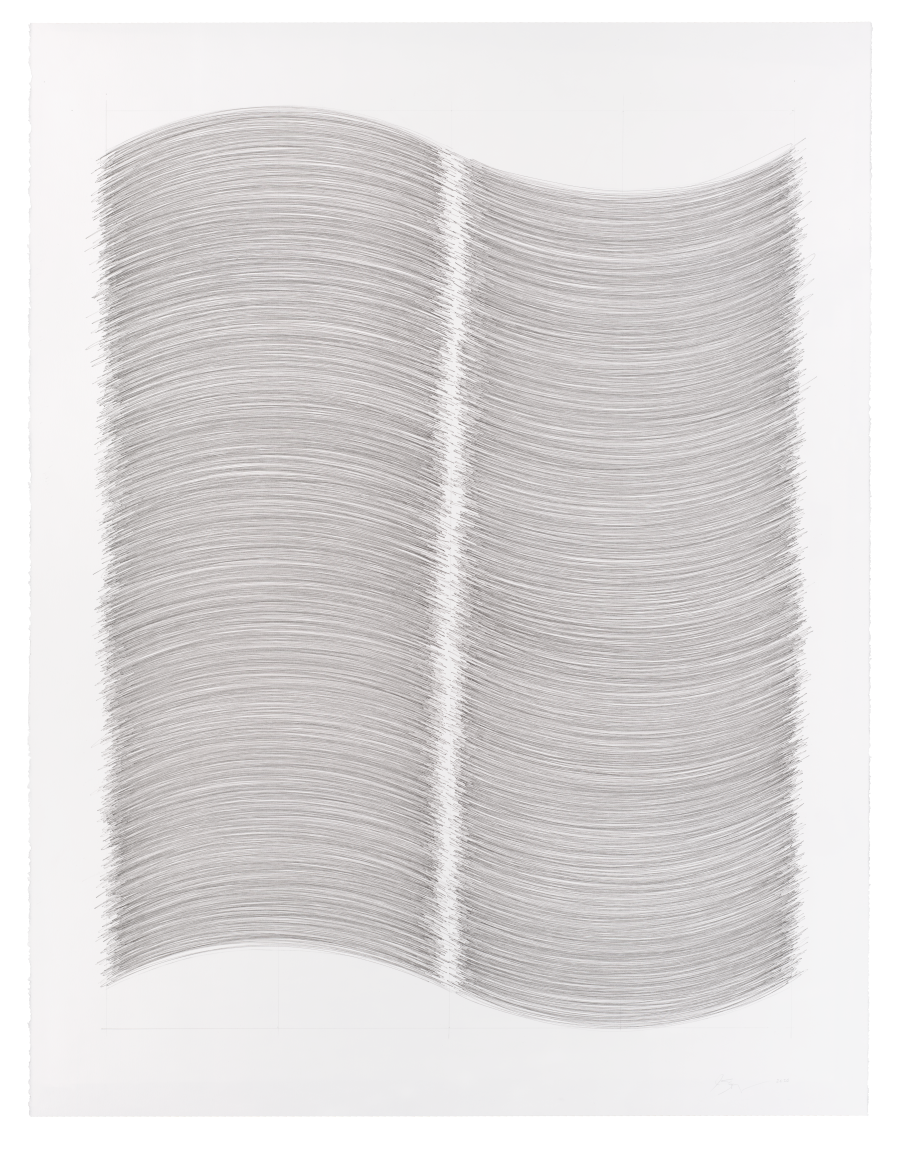 Jane Springwater, Counterpoint, 2020, ink on paper (unique hand drawing), 50 x 38 inches