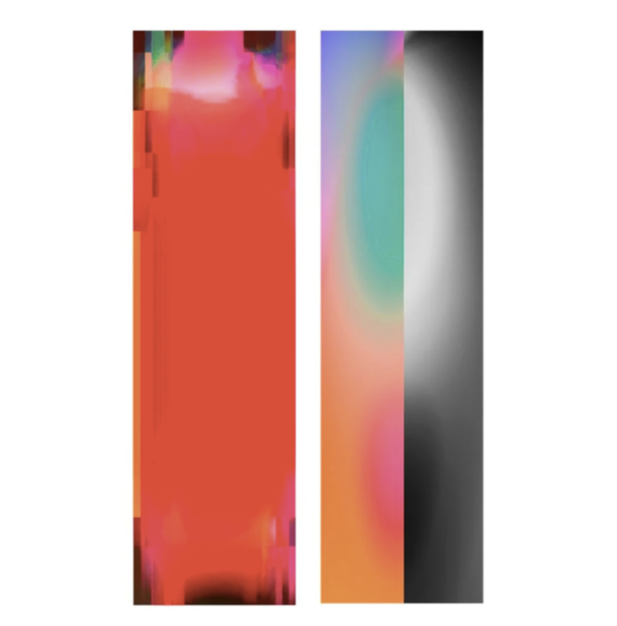 Bill Kane, LenEM-306 Chopel, Lenticular print on wooden back frame, edition of 3, 76 x 21 inches, 2025 