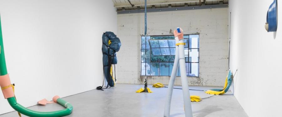 Mie Hørlyck Mogensen and May Wilson. Hunker Down, 2016; installation view, Bass & Reiner Gallery