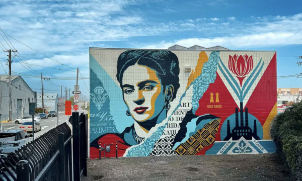 Shepard Fairey Mural: Frida Kahlo